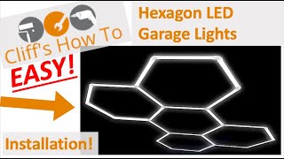 Hexagon LED Garage Light Installation [upl. by Rotceh]