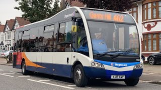 Optare Solo SR Slimline YJ15 ANV on route V462 for Gants Hill on Longwood Gardens op by Stagecoach [upl. by Sineray]