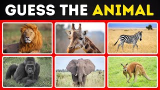 Guess the Animals Challenge  Can You Name These 50 Creatures in 3 Seconds braincube1 [upl. by Tsenre]