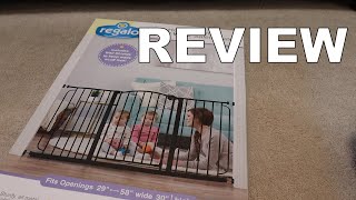 Regalo baby or pet gate assembly install and review [upl. by Nikolas]