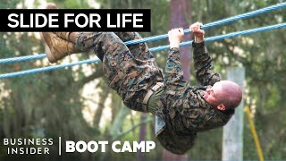 The Toughest Obstacles Marines Face In The “Confidence Course”  Boot Camp [upl. by Iolenta]