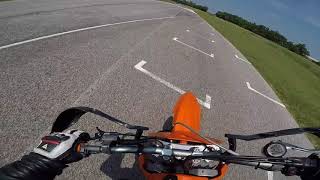 First time on a Supermoto KTM 560 SMR BEAST [upl. by Langan]