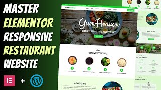 Design a RESTAURANT Website with ELEMENTOR  WordPress Tutorial 🍴🔥 [upl. by Kcirdde]