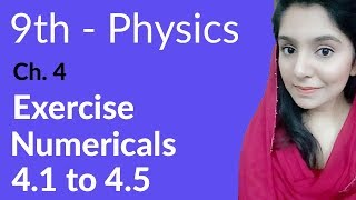 Matric part 1 Physics ch 4 Exercise Numerical 41 to 45Turning Effect of Forces9th Physics [upl. by Buatti]