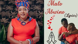 Angela Nyirenda  Malo Abwino  Scrolling Lyrics [upl. by Ddahc]