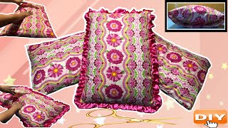 3 Ways Overlapped PILLOW CASE  Paano magtahi ng Overlapped Pillowcases  No Zipper Pillow Case [upl. by Halyhs]