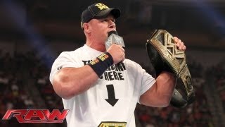 John Cena recalls Mark Henrys sneak attack Raw June 24 2013 [upl. by Behn]