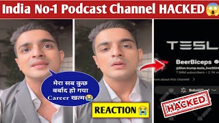 Ranveer Allahbadia React on YouTube Channel Hacked😭 India No 1 Podcast Channel HACKED Beerbiceps [upl. by Jacques987]