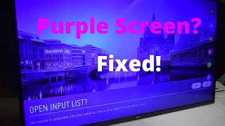 How to fix a Purple TV Screen LG 49UH6100 [upl. by Aynnek]