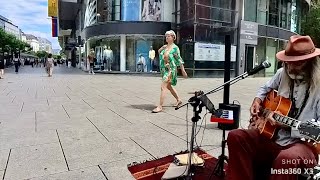 Funking up the Blues on the Street in Frankfurt  Suzie Q [upl. by Knitter]