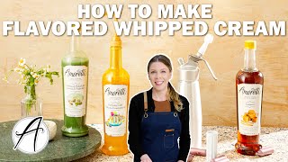 How to Flavor Whipped Cream with Amoretti Syrups  Flavoring Whipped Cream [upl. by Eddi]