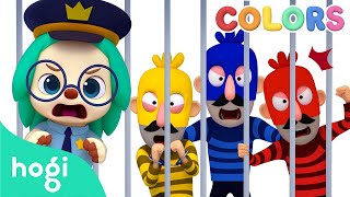 🚔 Learn Colors with Police Car and Thief｜Colors for Kids｜Hogi Colors｜Hogi Pinkfong [upl. by Shandee]