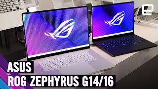 ASUS ROG Zephyrus G14 and 16 handson at CES 2024 [upl. by Lissa866]