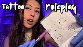 ASMR super fast amp aggressive Tattoo Roleplay for tingles 🎨✍️✨💤 [upl. by Doreg]