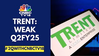 Trent Reports Q2FY25 Revenue Net Profit Mildly Below Very High Expectations  CNBC TV18 [upl. by Sherwin158]