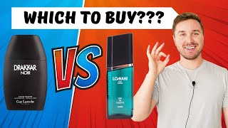 Drakkar Noir Vs Lomani Homme Fragrance Unbox  Review CLONE [upl. by Hsihsa]