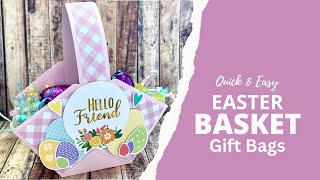 Cute Easter Baskets  Quick and Easy Papercrafts [upl. by Ayahs691]