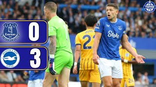 Everton 03 Brighton And Hove Albion  Gwladys Street Reaction [upl. by Inail]