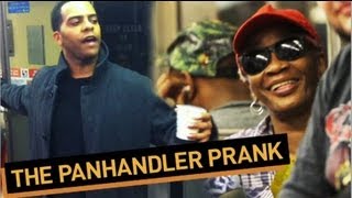 Pandhandler Pranks Entire Subway Car [upl. by Sunil]