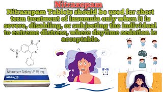 Nitrazepam  INFORMATION  Nitrazepam Uses  How Nitrazepam works  Severe side effects [upl. by Ranite736]