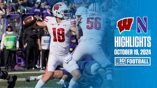 Wisconsin at Northwestern  Highlights  Big Ten Football  10192024 [upl. by Sugar465]