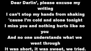 Olly Murs  Dear Darlin Lyrics [upl. by Pfeifer614]