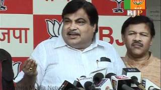 Adarsh Society amp CWG Scam  Sh Nitin Gadkari  09112010 [upl. by Irep327]