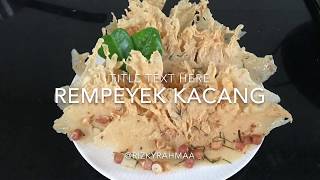 Resep Rempeyek Kacang [upl. by Trent]