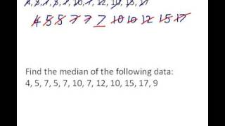 Find the median from a list of numbers [upl. by Emyle]