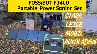 Fossibot F2400 Powerstation  die verlässliche leise Auto laden Powerstation  Bluetooth und WIFI [upl. by Nyrhtac]