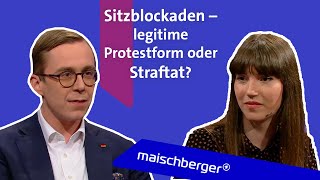 Höhere Strafen für Klimaaktivisten Carla Hinrichs und Philipp Amthor diskutieren  maischberger [upl. by Assyla444]