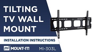 Tilting TV Wall Mount Bracket  Assembly MI303L [upl. by Eiliah996]