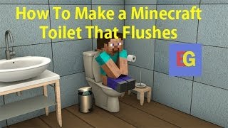 How To Make a Minecraft Toilet That Flushes 2014HD [upl. by Dranik118]