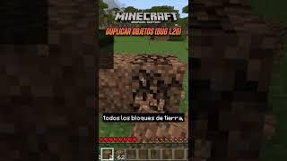 BUG Como Duplicar Items en Minecraft Bedrock 120 shorts minecraft [upl. by Nrubua]