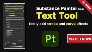 Create Text Effects with the New Substance Painter 100 Text Tool [upl. by Rad]