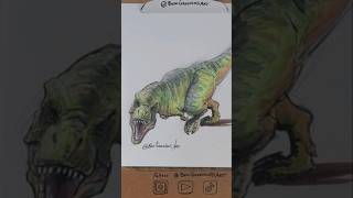 Dinosaur Marker Sketch Dinosaur Artwork [upl. by Aneerbas901]