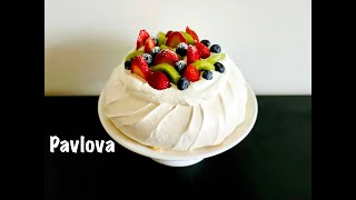 Pavlova  Australian Dessert  Easy Recipe [upl. by Alyahs134]