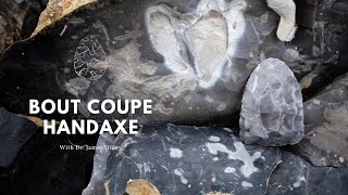 Flintknapping A Bout Coupe Handaxe from the Middle Palaeolithic [upl. by Adnamal]