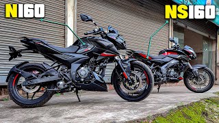 Bajaj Pulsar NS160 or N160 Which One To Buy  N160 vs NS160 Review amp Comparison [upl. by Hanima]