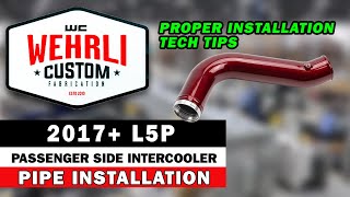 WCFAB L5P PASSENGER SIDE INTERCOOLER PIPE INSTALLATION TIPS [upl. by Wonacott]