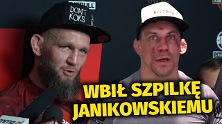 ZMASAKROWAŁ JANIKOWSKIEGO I WBIŁ MU SZPILKĘ KUBERSKI PO WYGRANEJ NA KSW 100 [upl. by Barthel458]