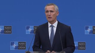 NATO chief Stoltenberg says full alliance membership for Ukraine during war not possible [upl. by Krute931]