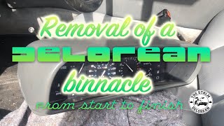 How to remove the binnacle of a DeLorean DMC 12 in detail [upl. by Bradlee]