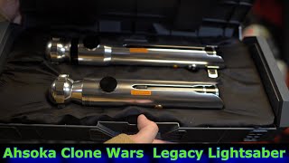 Star Wars Galaxys Edge Ahsoka Tano Clone Wars Legacy Lightsaber Review [upl. by Zumwalt138]