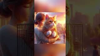 CATS FRIENDS shorts cat aicat funny catlovers catlover kucing ai cartoon cute catsshort [upl. by Revlis48]