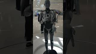 AMECA ROBOT AT THE MUSEUM OF THE FUTURE IN DUBAI UNITED ARAB EMIRATES amecarobot ameca robot [upl. by Nasar]