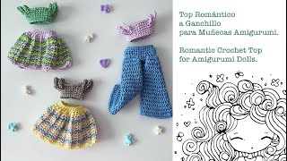 Cómo Tejer un Top Lindo a Ganchillo Para Muñecas Amigurumi Tutorial de Crochet Paso a Paso [upl. by Mcclenon]