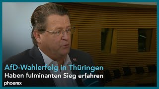 ThüringenWahl Stephan Brandner AfD zum Wahlgewinn seiner Partei  010924 [upl. by Rawna]