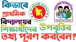 How to fill up upobritti form কিভাবে উপবৃত্তির তথ্য পূরণ করবেন DPE Upobritti 2022Dewans Vlog [upl. by Ueih]