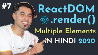 How to Render Multiple Elements inside ReactDOMrender in ReactJS in Hindi 7 [upl. by Shanie]